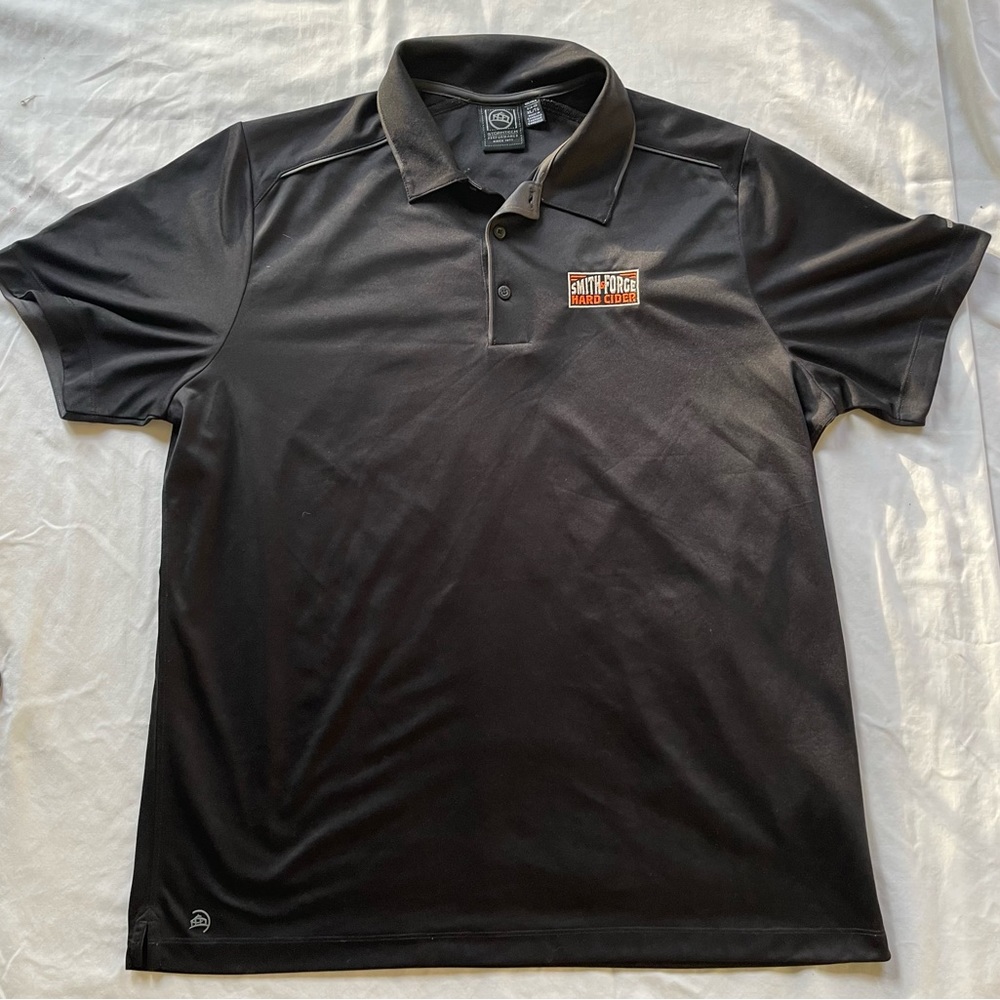 Men’s storm tech performance golf polo Smith forge hard cider logo XL